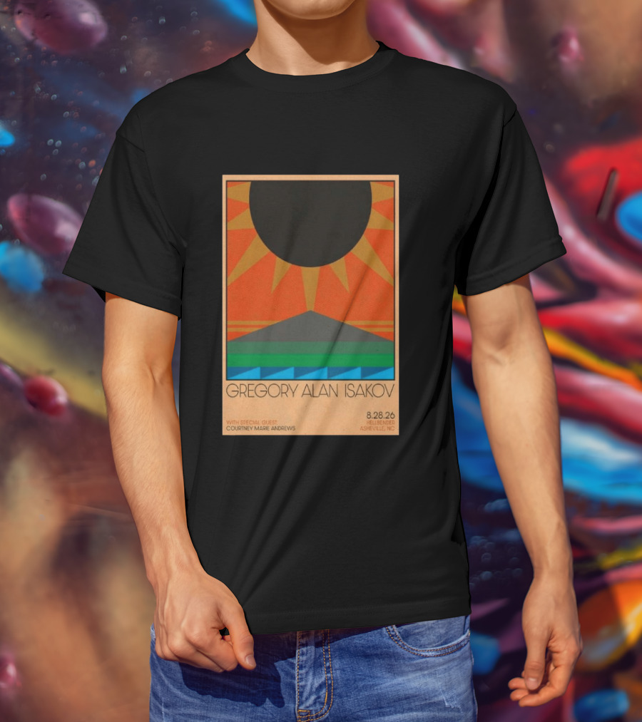 Gregory Alan Isakov 08 28 26 Hellbender Asheville NC Tour With Courtney Marie Andrews T-Shirt