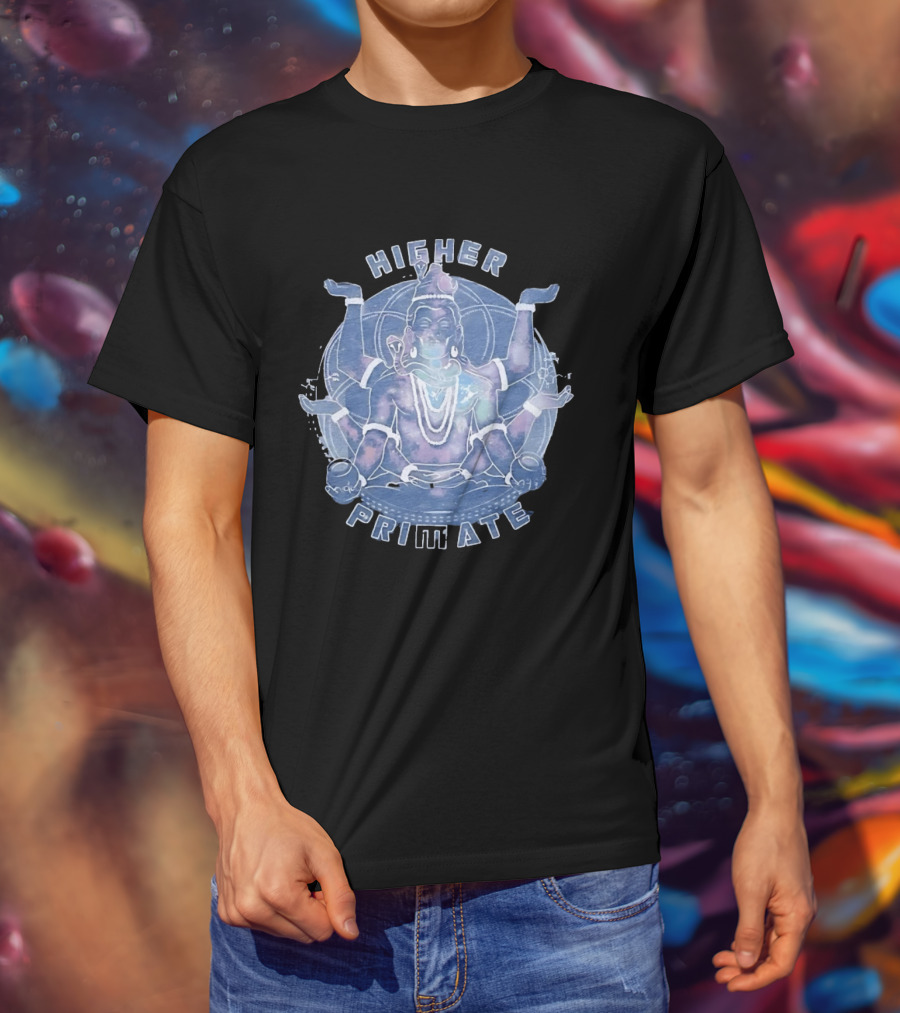 Higher Primate Shiva Meditation Galaxy Spiritual T-Shirt