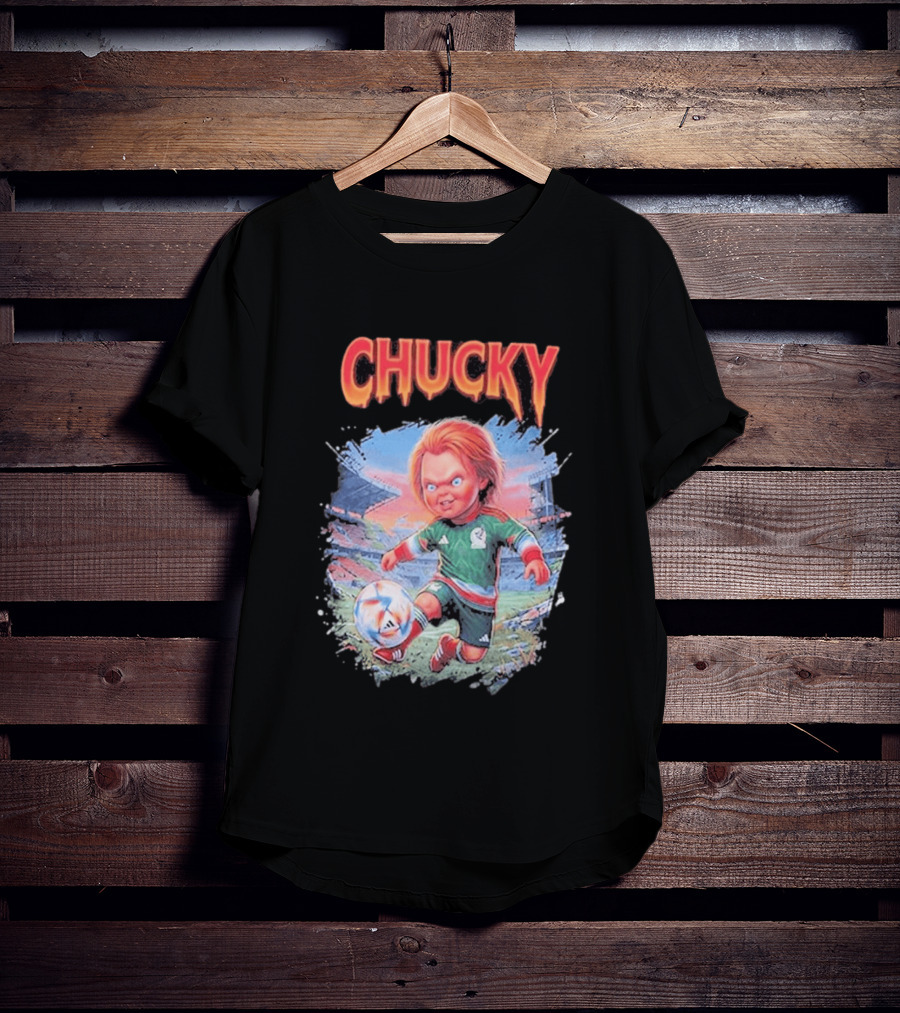 Chucky In Mexico Soccer Halloween House Of Tees T-Shirt