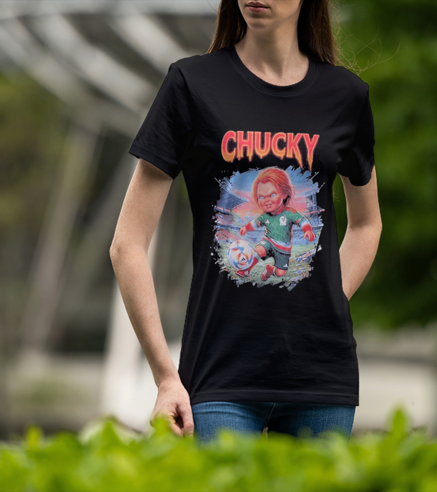 Chucky In Mexico Soccer Halloween House Of Tees T-Shirt
