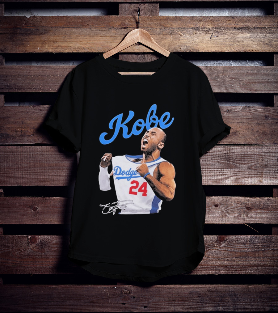 House Of Tees Kobe Bryant Dodgers 24 Jersey Image T-Shirt