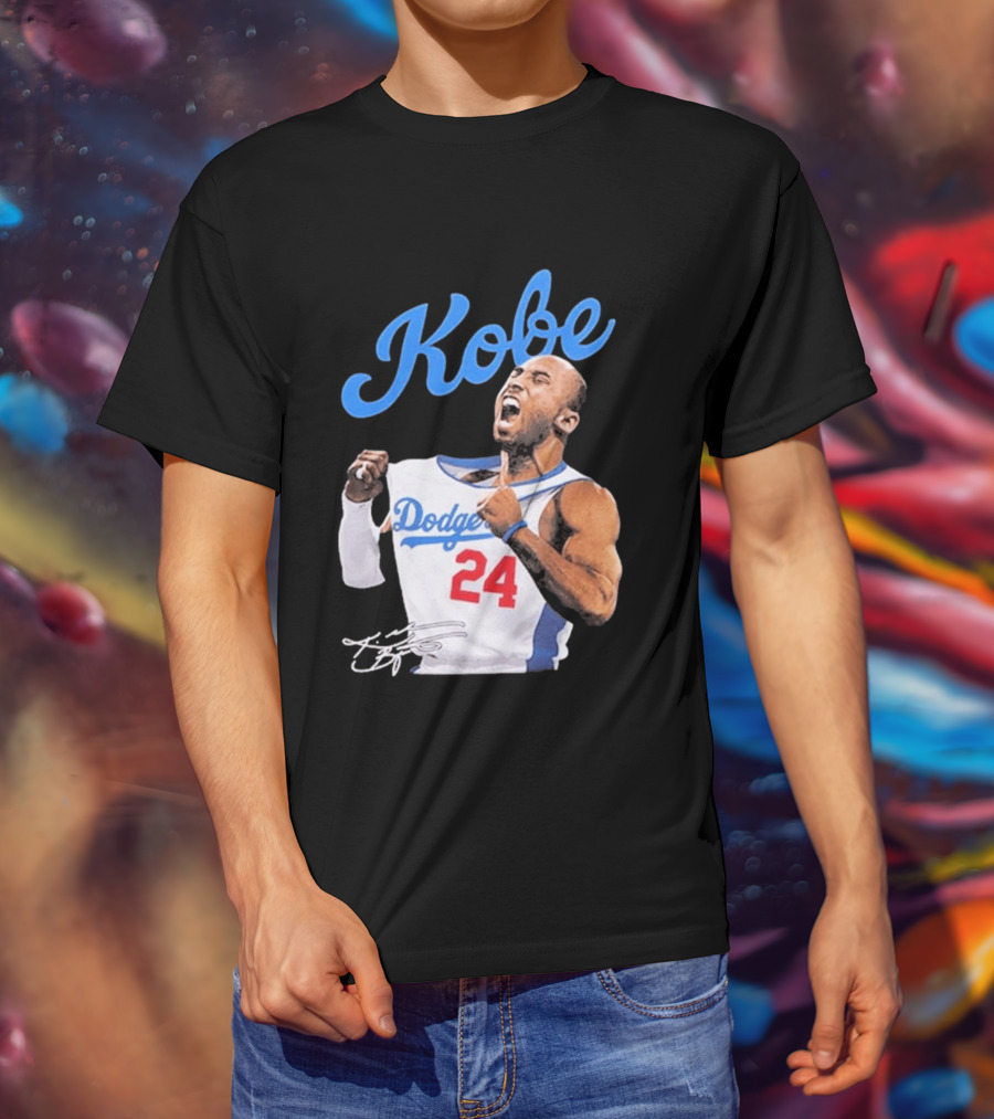 House Of Tees Kobe Bryant Dodgers 24 Jersey Image T-Shirt