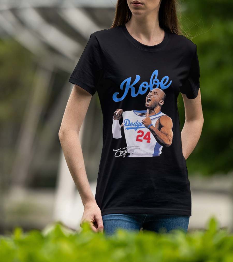 House Of Tees Kobe Bryant Dodgers 24 Jersey Image T-Shirt