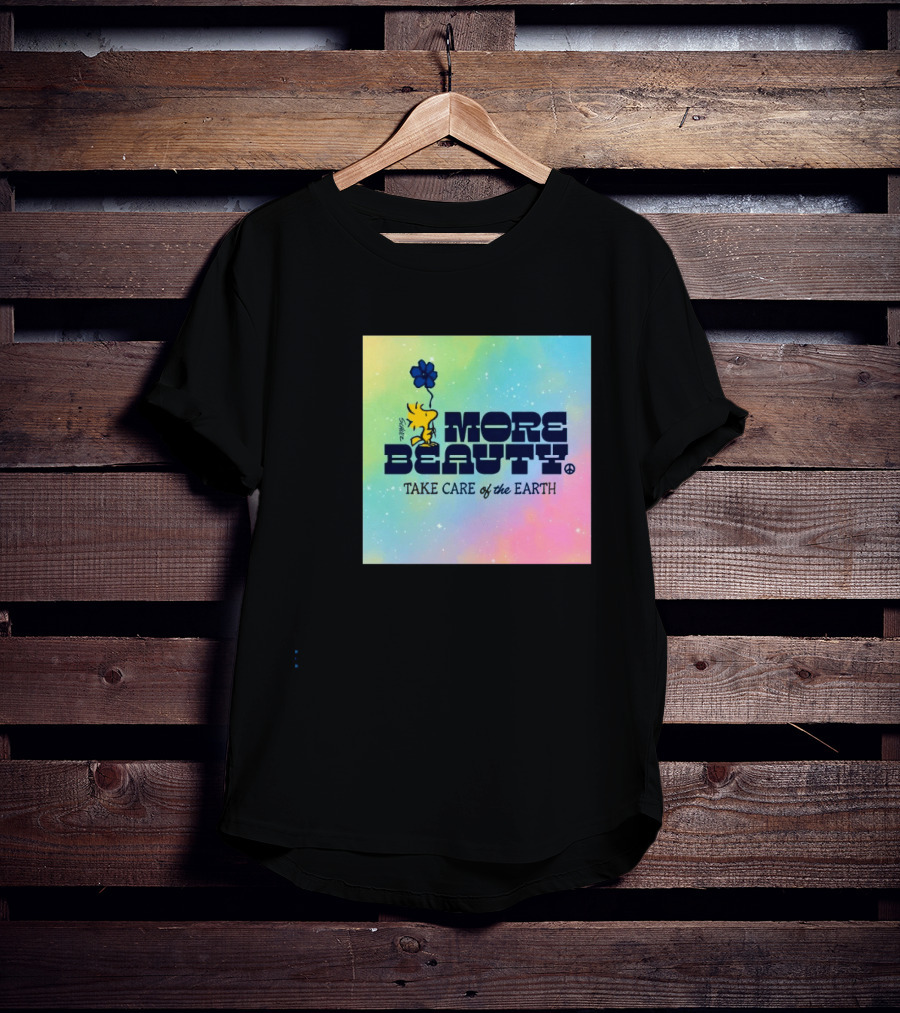 Woodstock More Beauty Care The Earth Peace Sign Balloon Tie Dye T-Shirt
