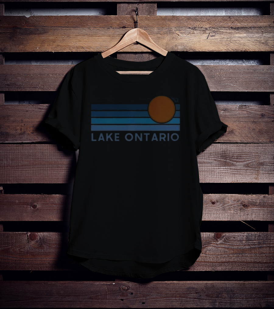 Lake Ontario Sunset Over Great Lakes Horizon T-Shirt