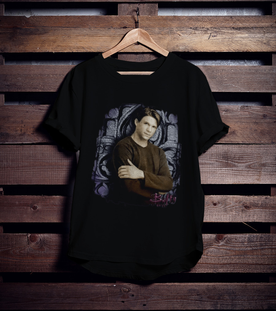 Riley Finn Marc Blucas Buffy Gothic Arch Arms Crossed T-Shirt