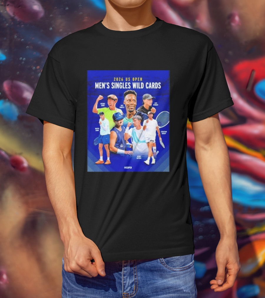2026 US Open Men's Singles Wild Cards Michael Zheng Gael Monfils Jack Sock Martin Damm Alex Michelsen Ben Shelton Alexei Popyrin Dominic Stricker T-Shirt