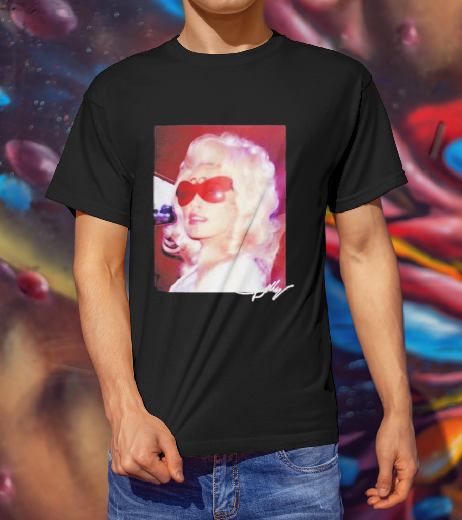 Dolly Parton Iconic Vintage Style With Red Sunglasses T-Shirt