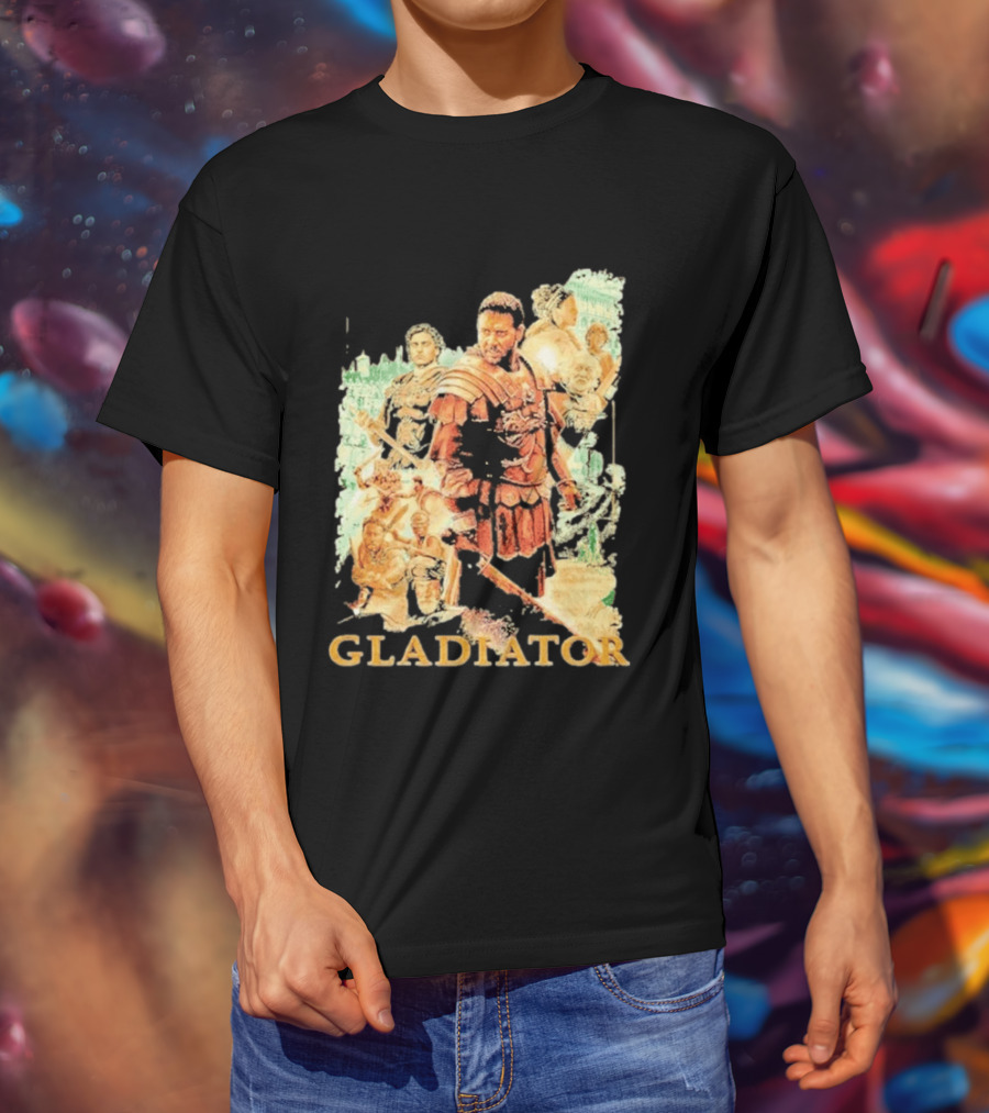 Gladiator Maximus Collage Russell Crowe Roman Warrior Epic T-Shirt