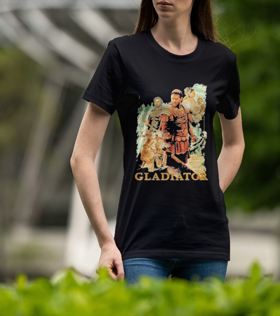 Gladiator Maximus Collage Russell Crowe Roman Warrior Epic T-Shirt