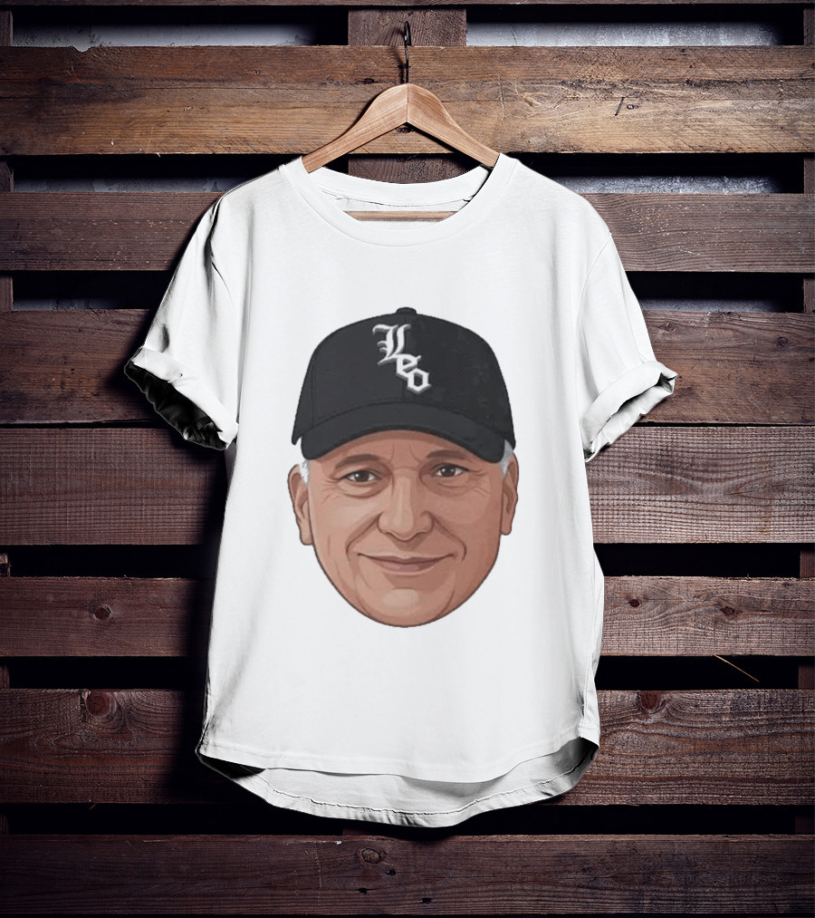 Pope Leo Face Cap Chicago White Sox T-Shirt