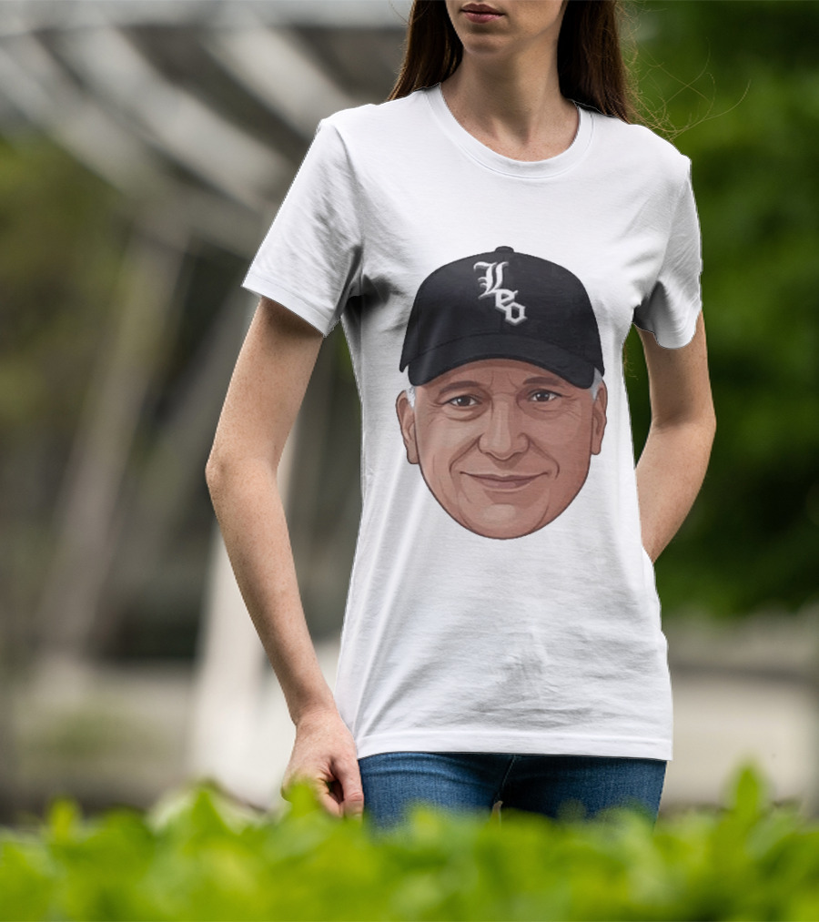 Pope Leo Face Cap Chicago White Sox T-Shirt