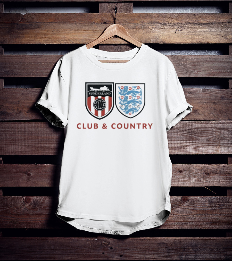 Sunderland Club & Country England Football Crest T-Shirt