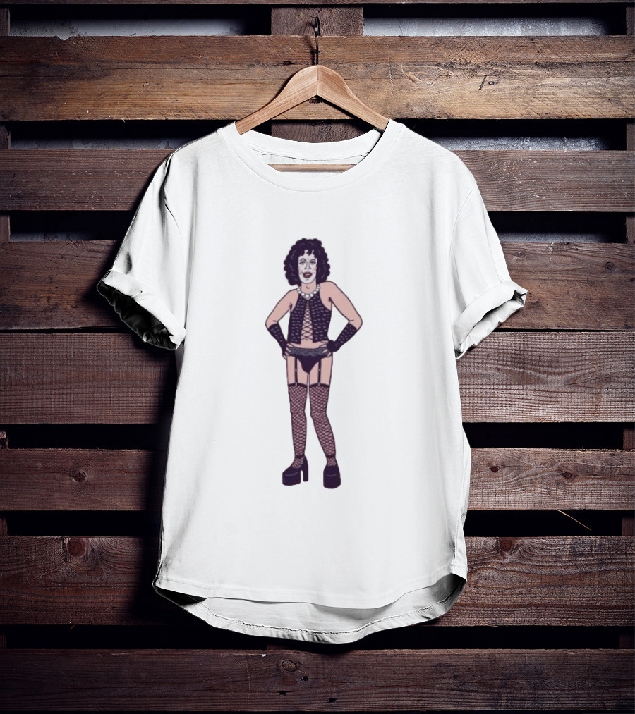 Tim Curry Dr Frank N Furter The Rocky Horror Picture Show Iconic Costume T-Shirt