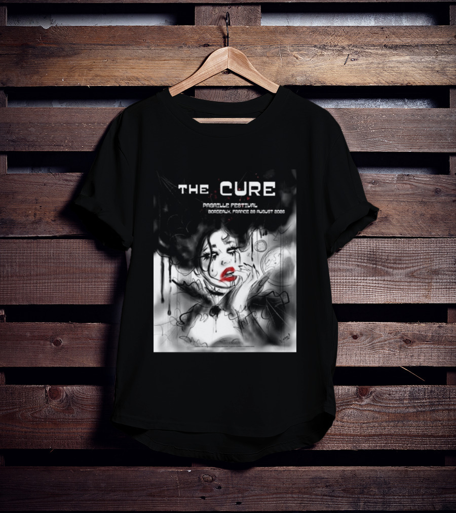 The Cure Pagaille Festival Bordeaux France 28 August 2026 Event T-Shirt