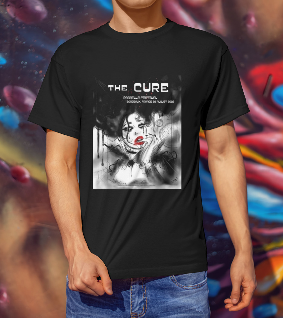 The Cure Pagaille Festival Bordeaux France 28 August 2026 Event T-Shirt