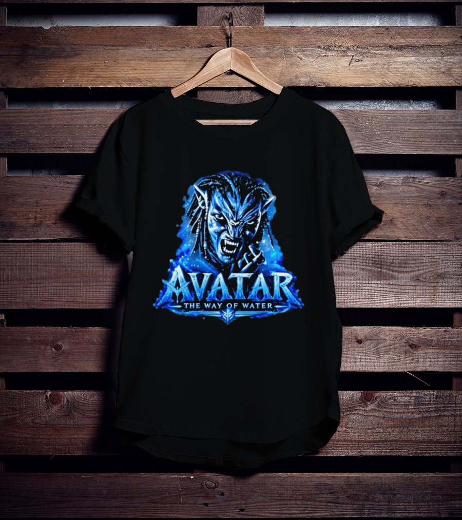 Avatar The Way Of Water Na'vi Warrior Fierce Expression T-Shirt