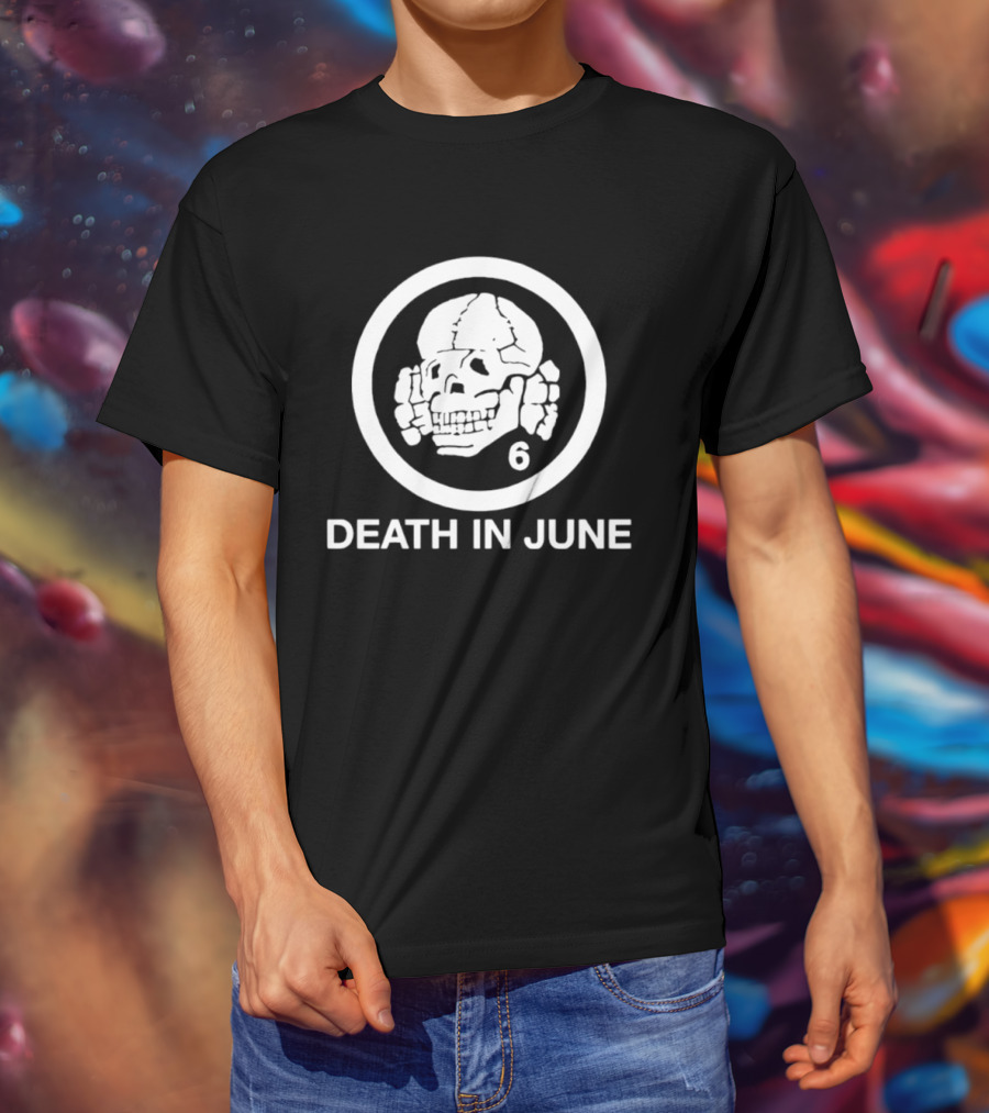 Death In June Skull 6 Neofolk Douglas Pearce T-Shirt