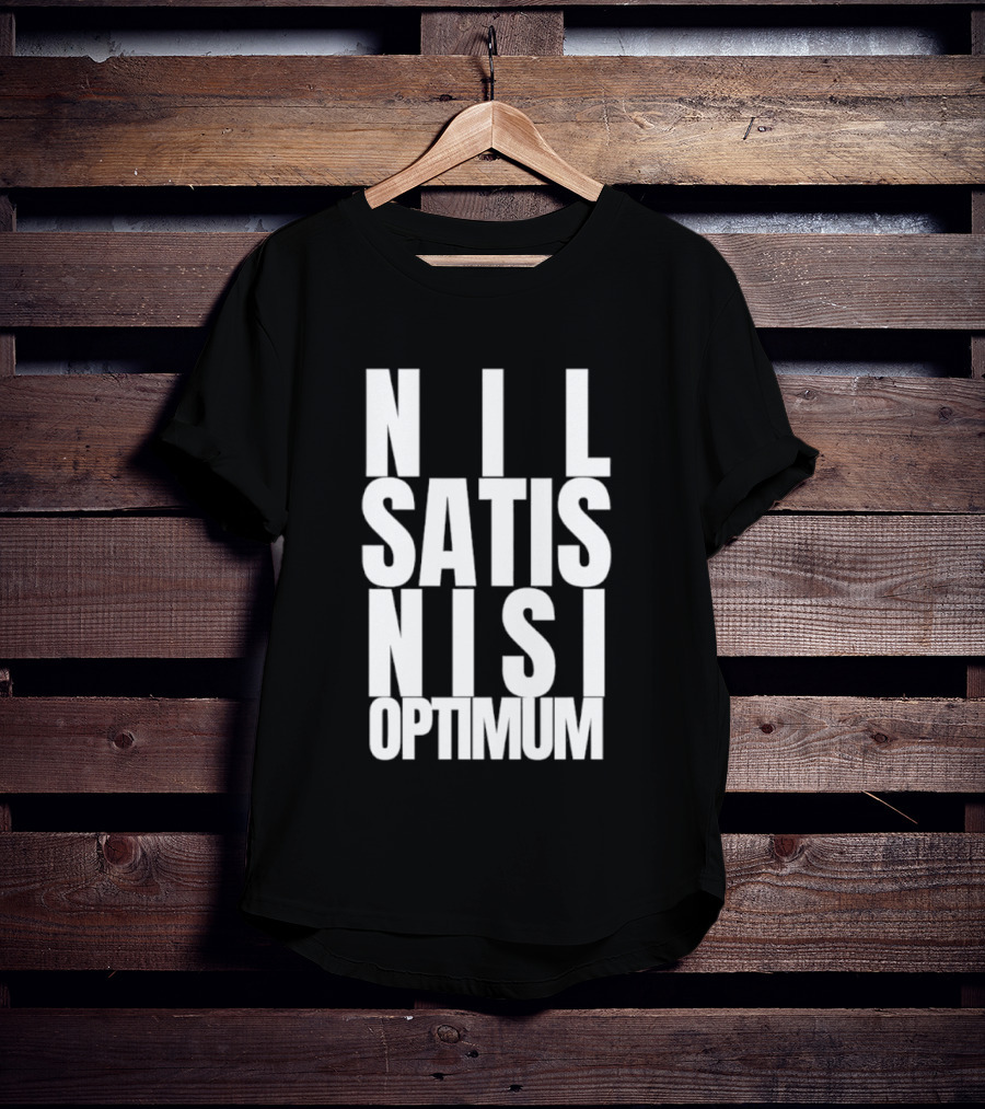Everton FC Nil Satis Nisi Optimum Motto T-Shirt