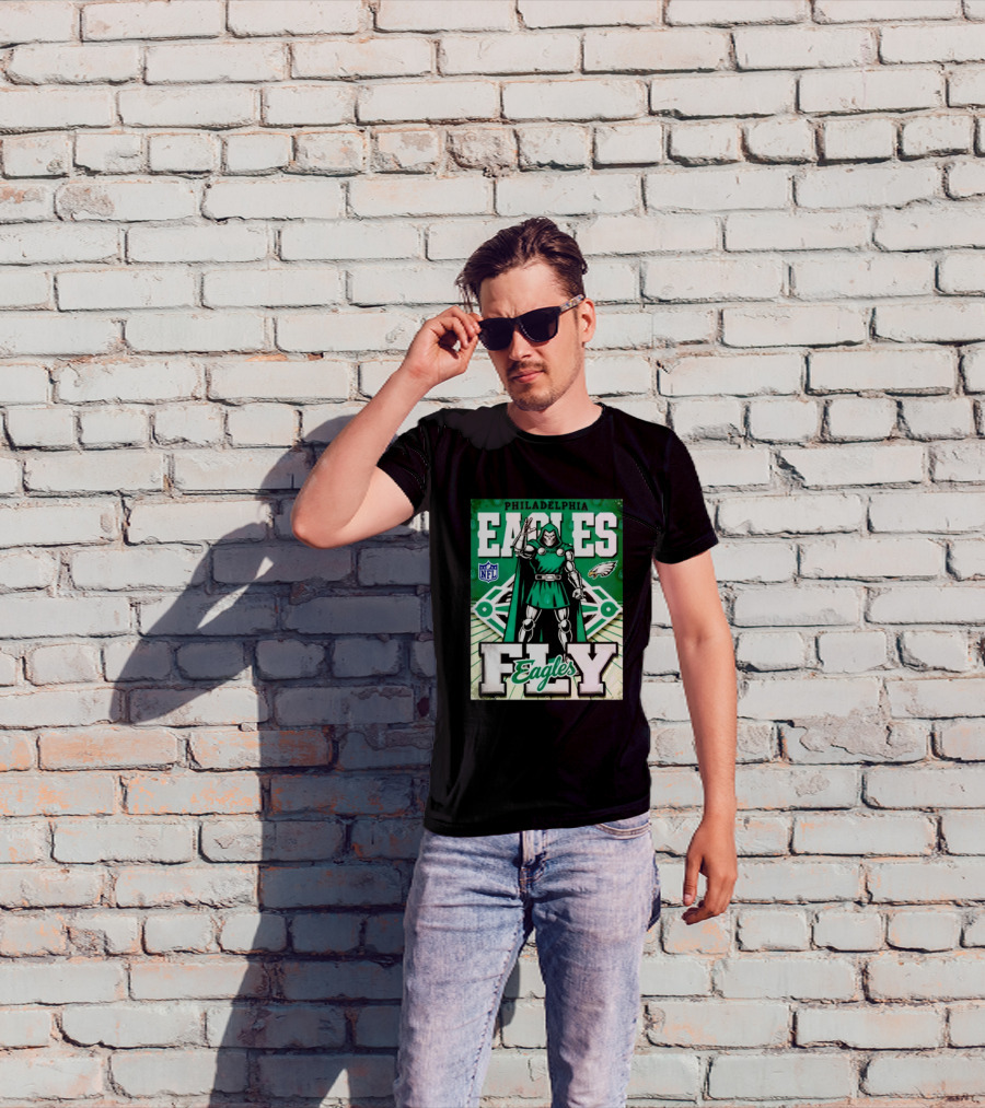Philadelphia Eagles Doctor Doom NFL Fly Eagles T-Shirt