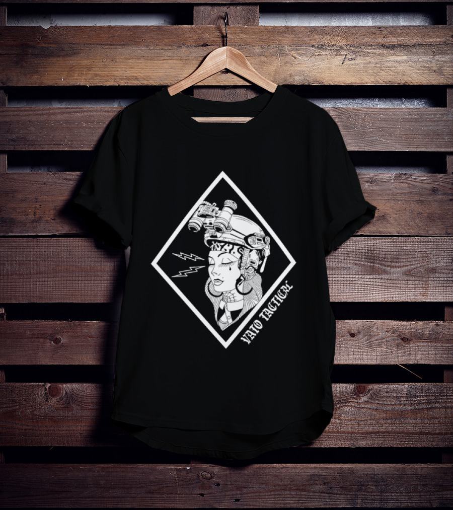 Vaio Tactical Woman Night Vision Goggles Emblem With Lightning Bolt T-Shirt