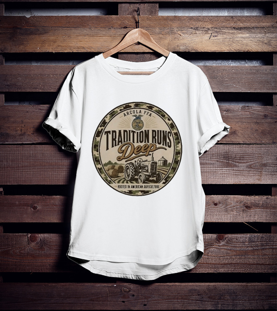 Arcola FFA Tradition Runs Deep Rooted In American Agriculture Tractor 2026 T-Shirt