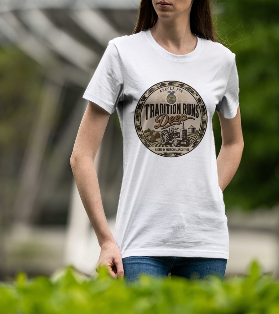 Arcola FFA Tradition Runs Deep Rooted In American Agriculture Tractor 2026 T-Shirt