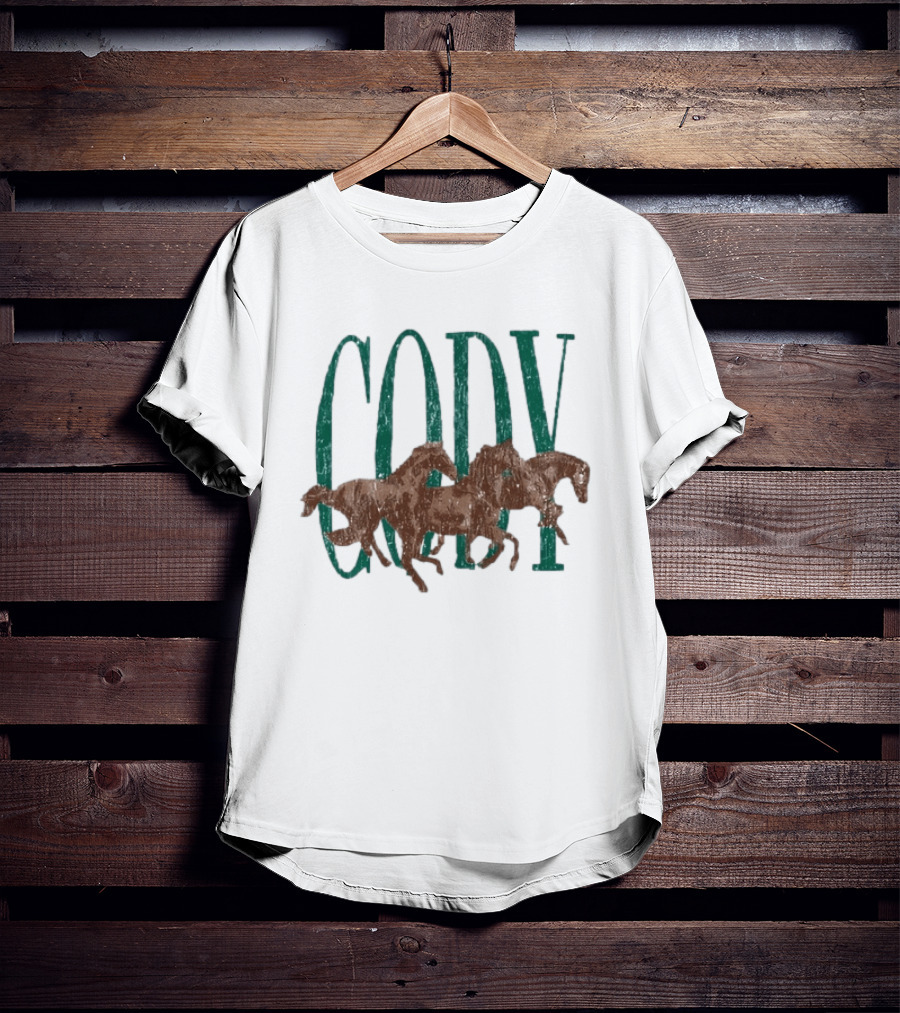 Cody Johnson Distressed Horses Country Music T-Shirt