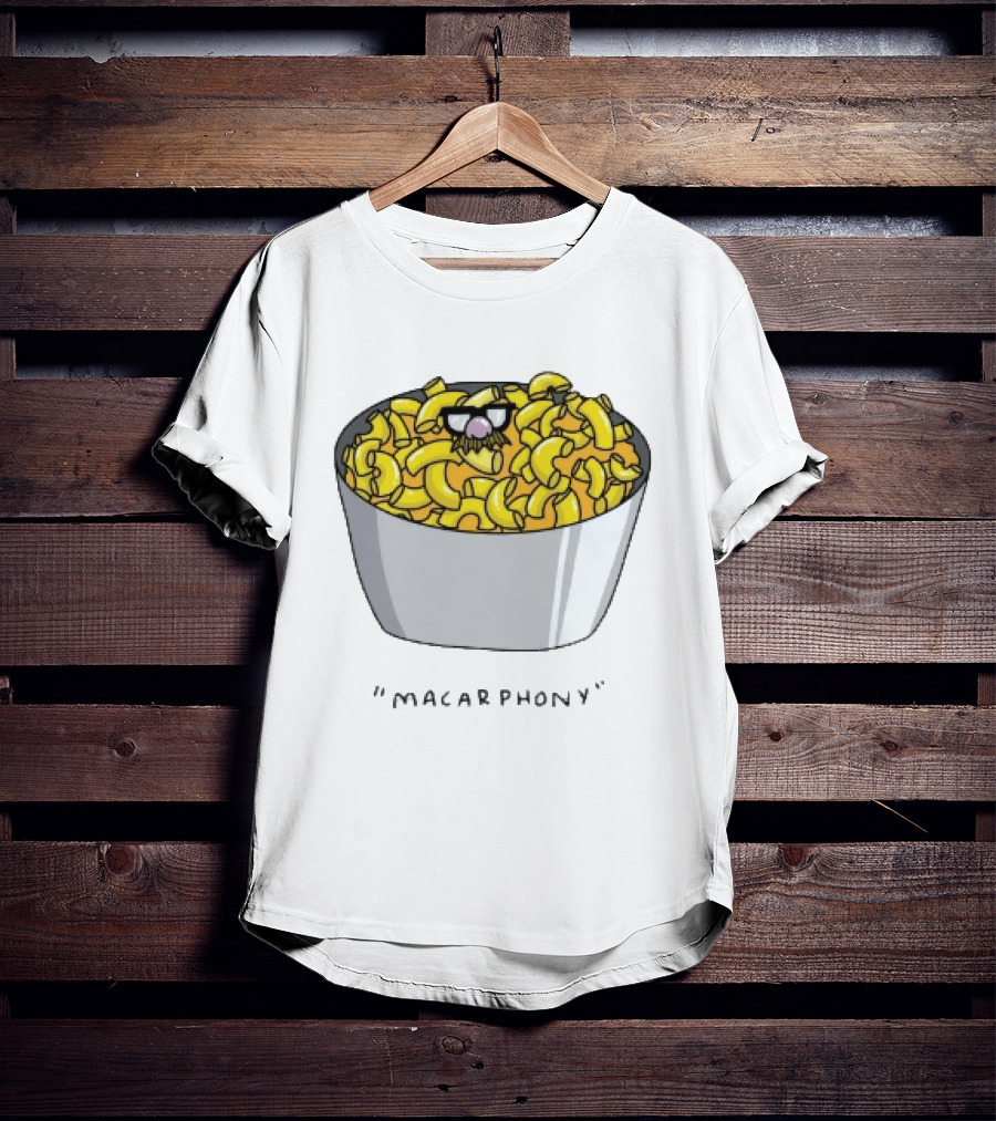 Macarphony Funny Mac And Cheese Bowl Pun T-Shirt