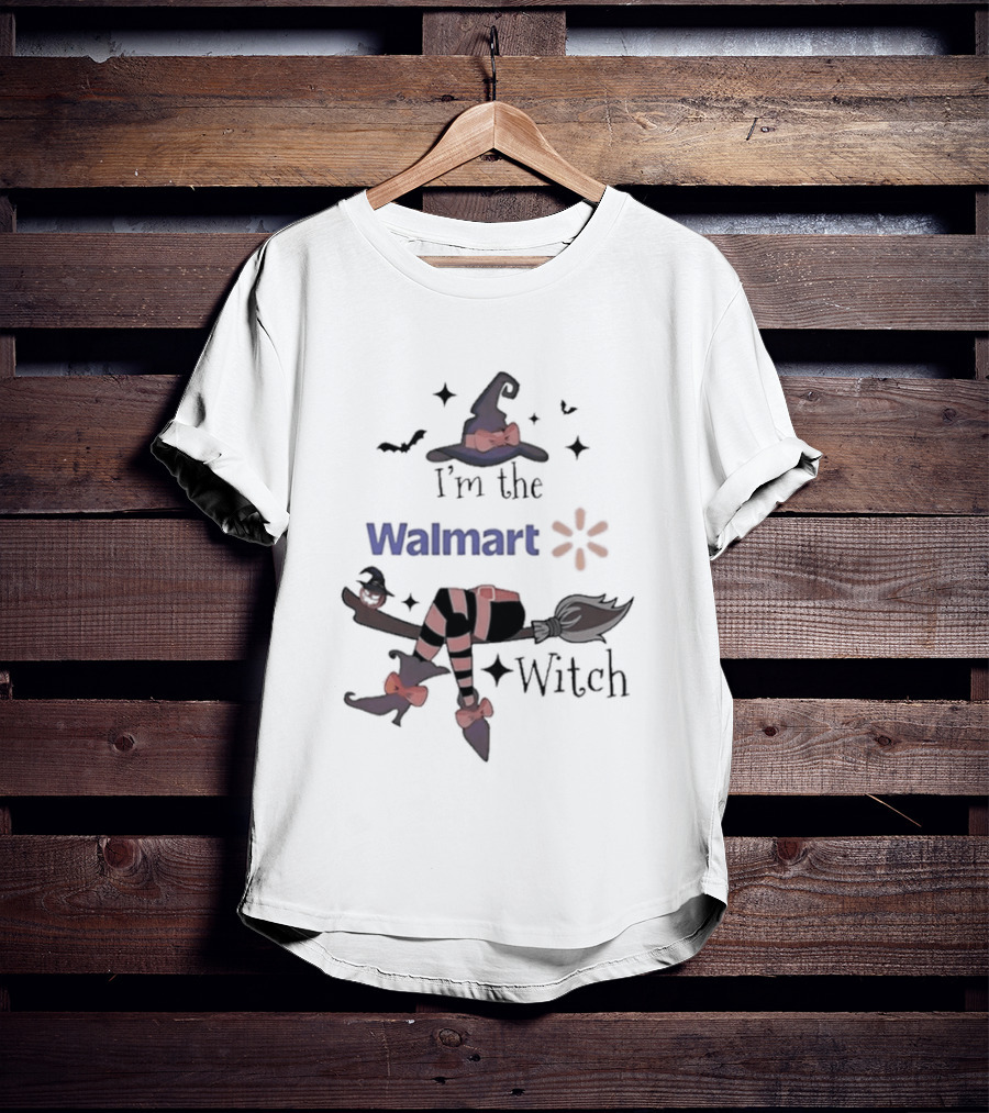 I'm The Walmart Witch Broomstick Hat Halloween 2026 T-Shirt