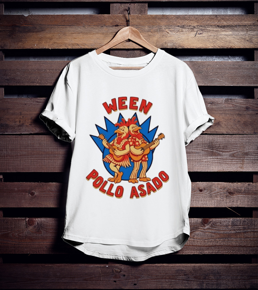 Ween Pollo Asado Chicken Band Alternative Rock Duo Guitars T-Shirt