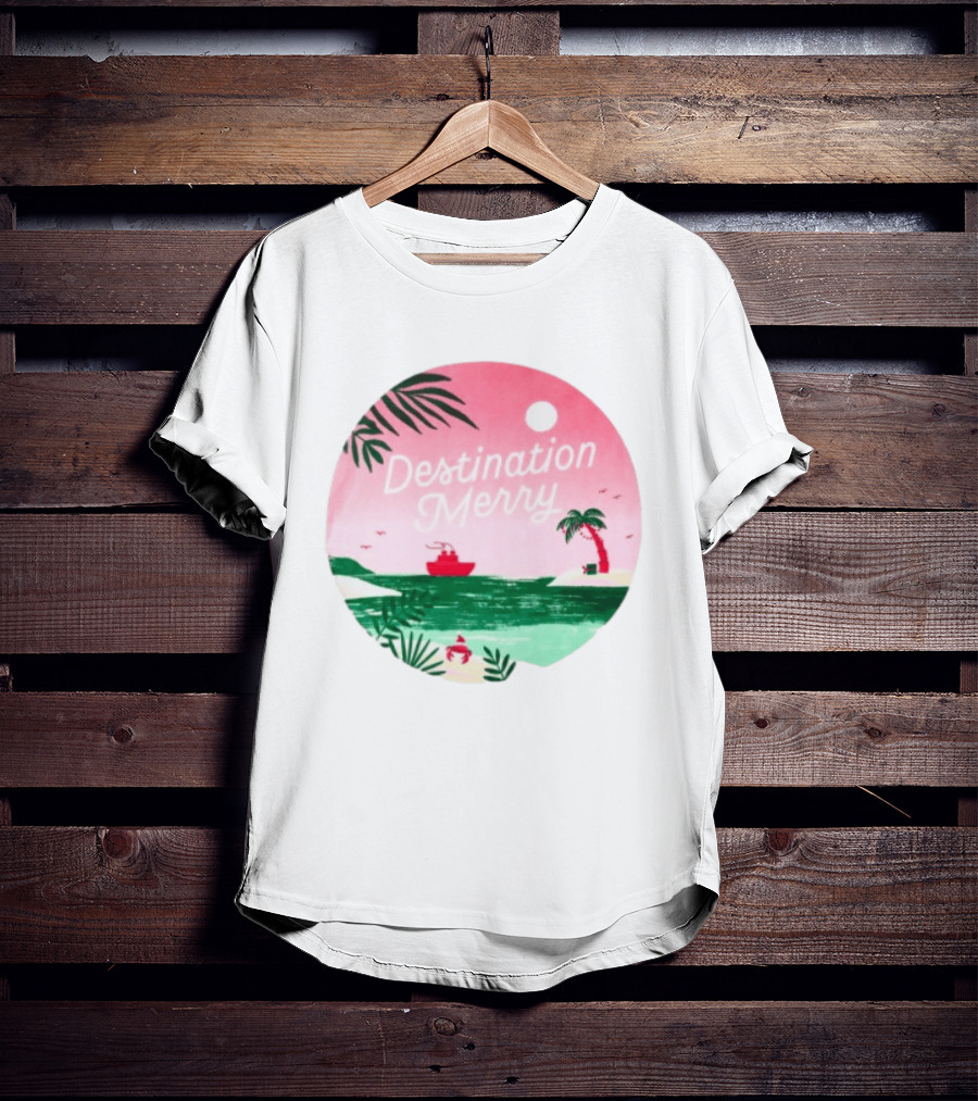 Hallmark Christmas Cruise 2026 Destination Merry White Tropical Getaway T-Shirt