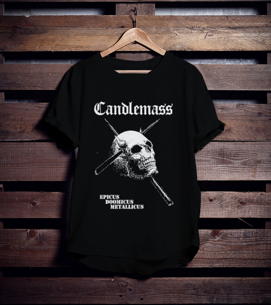 Candlemass Epicus Doomicus Metallicus Skull T-Shirt