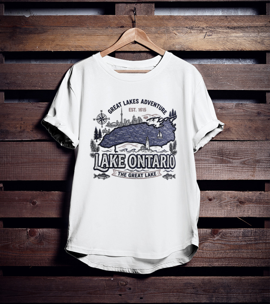 Great Lakes Adventure Lake Ontario Est 1815 The Great Lake T-Shirt