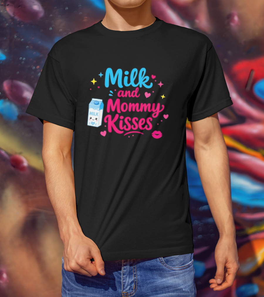 Milk And Mommy Kisses Baby Nursing Motherhood Comfort T-Shirt