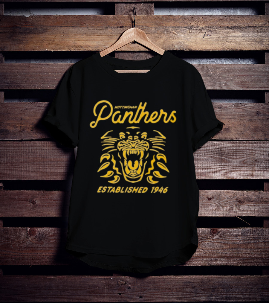 Panthers Established 1946 Retro Black Script 26 27 T-Shirt