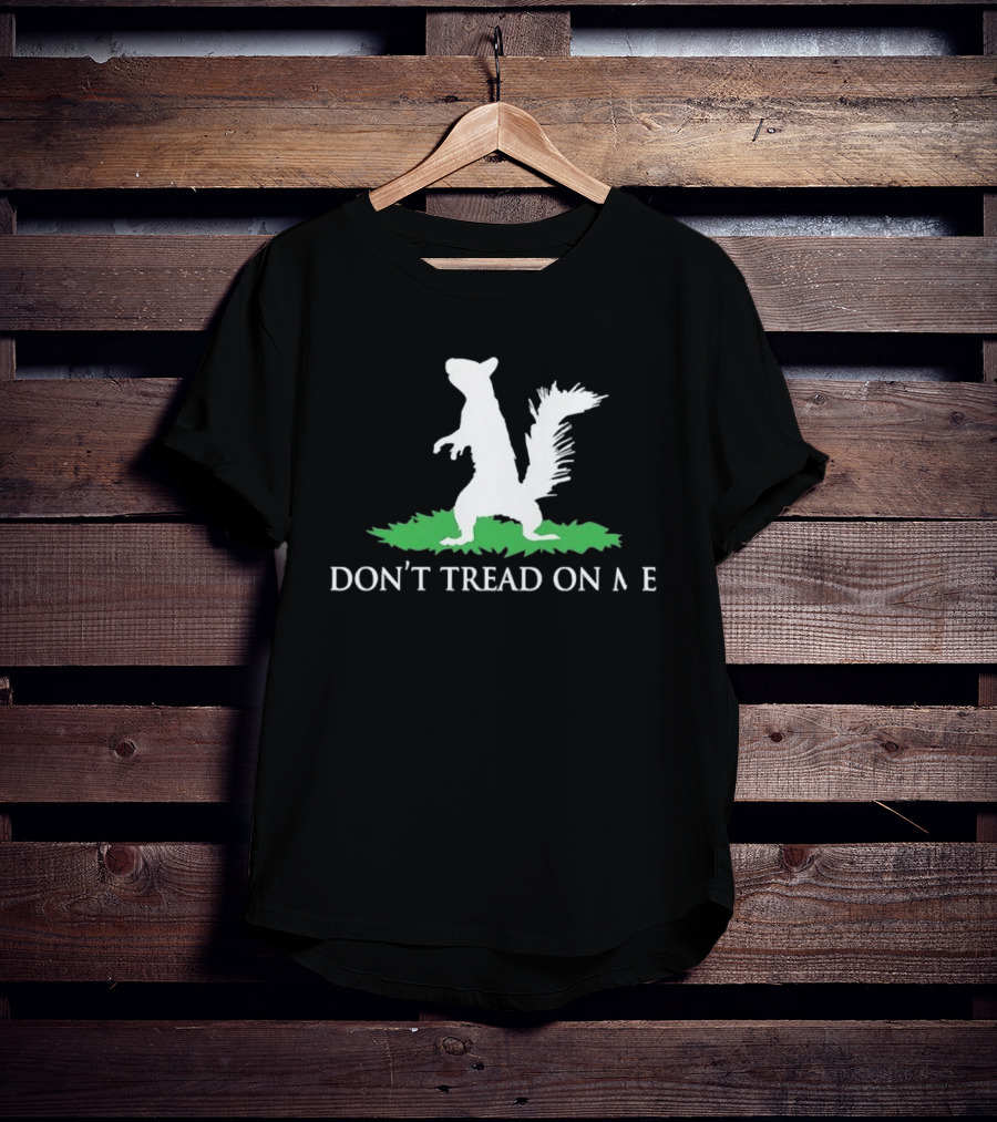 Don't Tread On Me Squirrel Gadsden Flag Missing Letter Puzzle T-Shirt