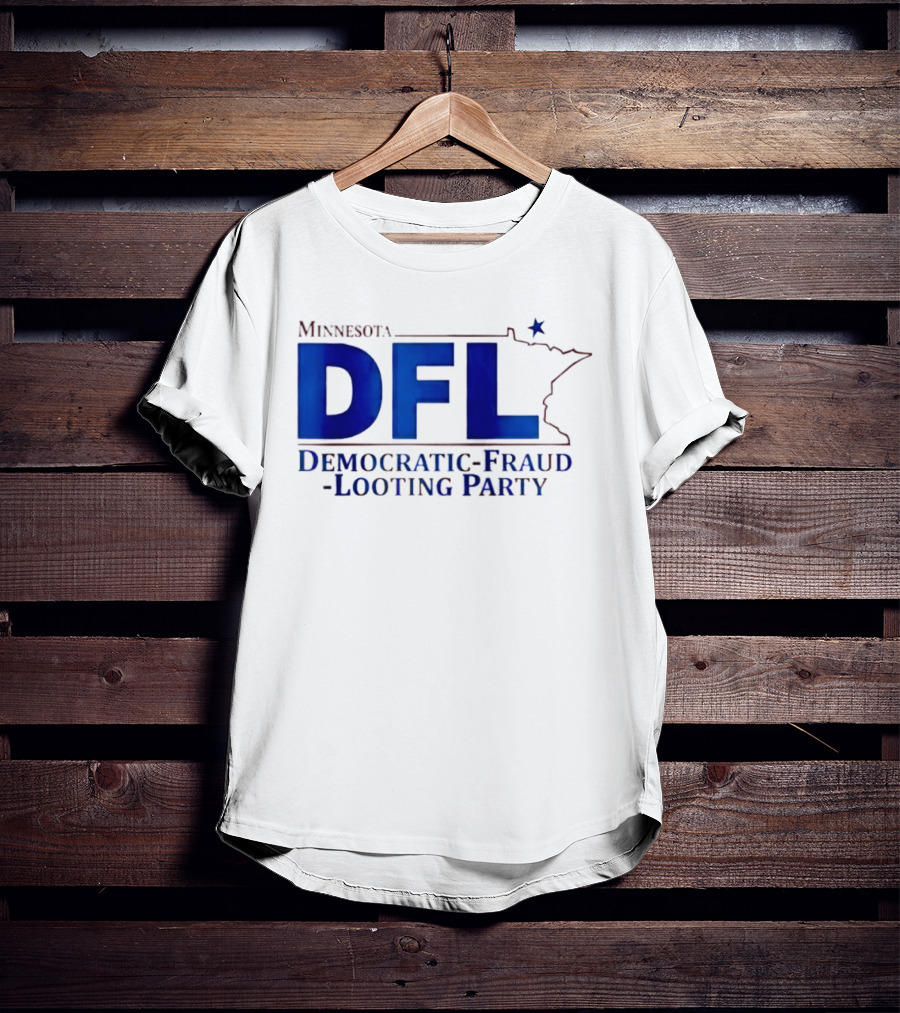 Minnesota DFL Democratic Fraud Looting Party Map Star T-Shirt