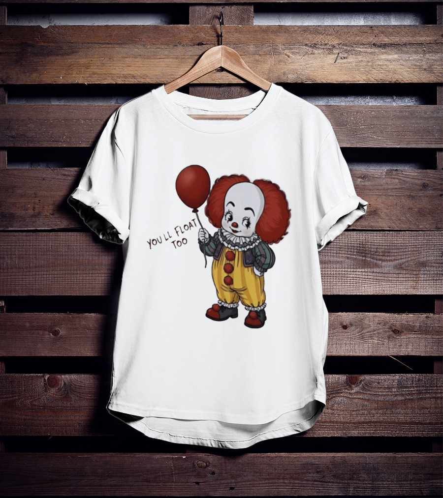Pennywise Clown You'll Float Too Red Balloon T-Shirt