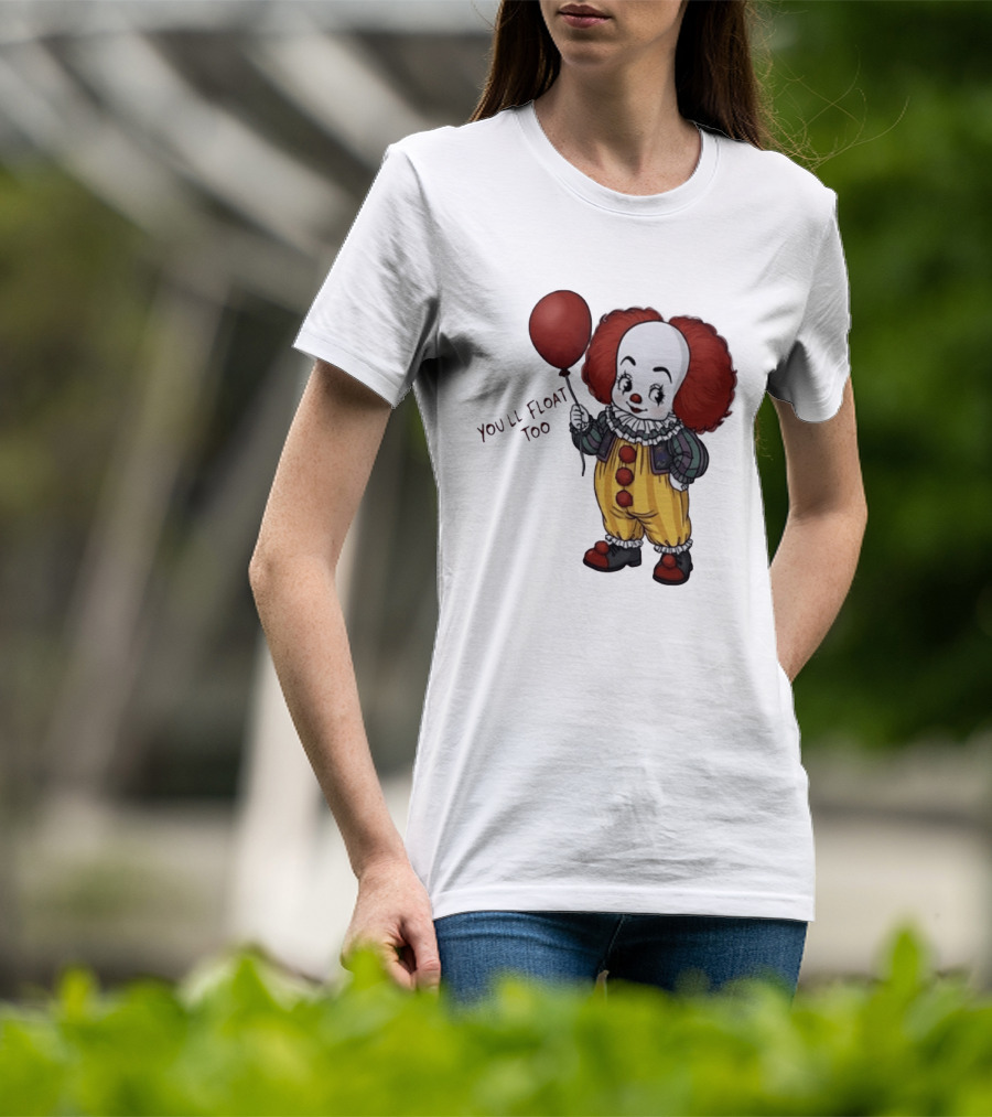 Pennywise Clown You'll Float Too Red Balloon T-Shirt