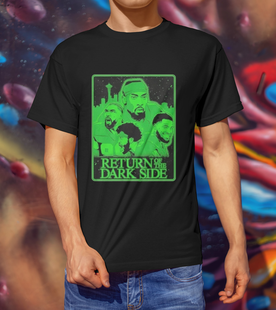Seattle Seahawks Return Of The Dark Side Skyline Players Green Sports T-Shirt