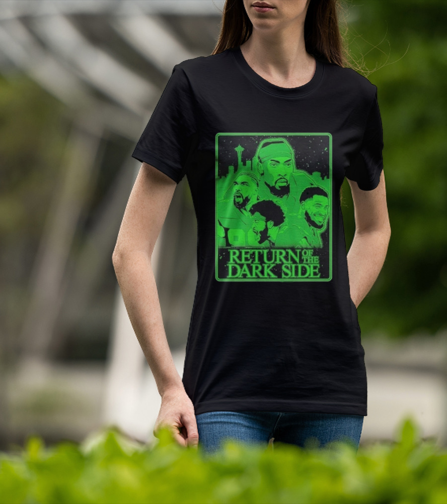 Seattle Seahawks Return Of The Dark Side Skyline Players Green Sports T-Shirt