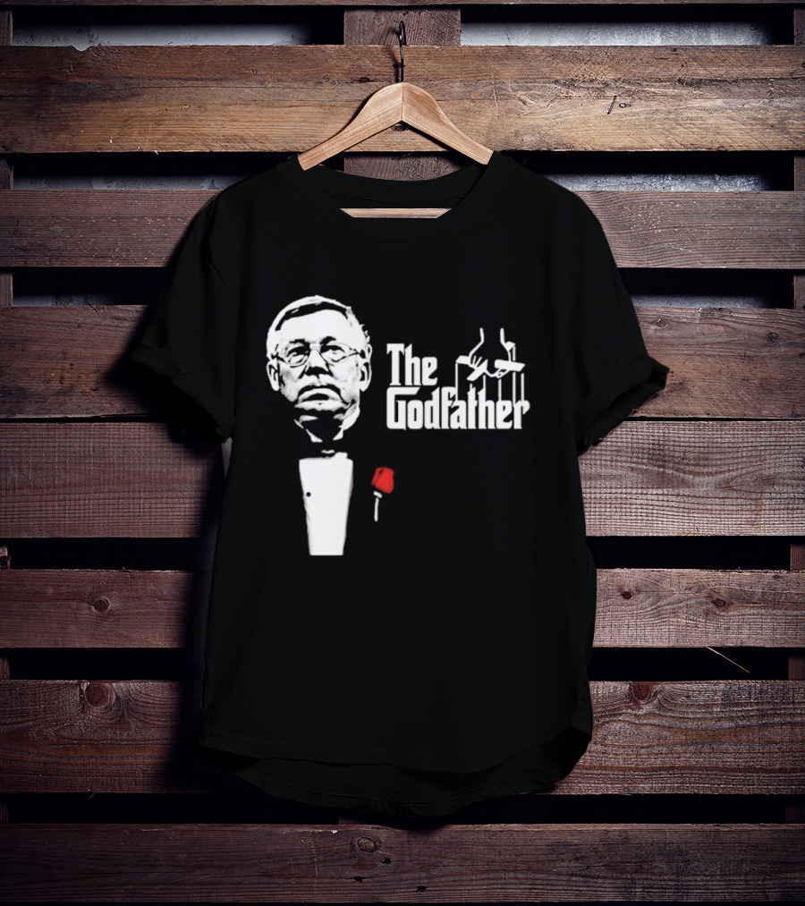 Sir Alex Ferguson The Godfather Tribute With Red Rose T-Shirt
