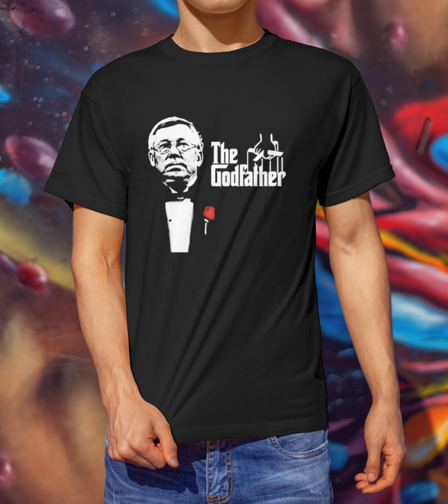 Sir Alex Ferguson The Godfather Tribute With Red Rose T-Shirt