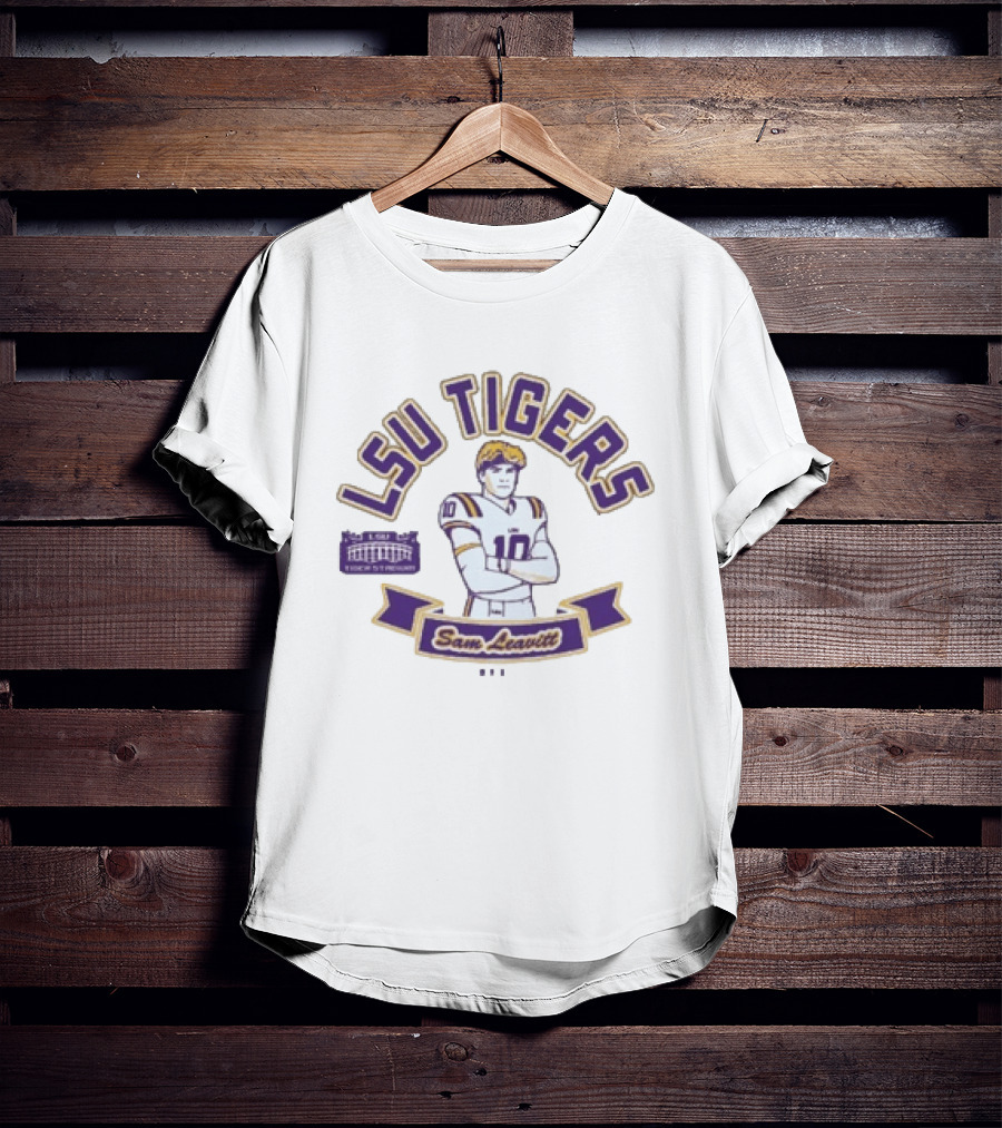 LSU Tigers Sam Leavitt ESPN College Gameday Football T-Shirt