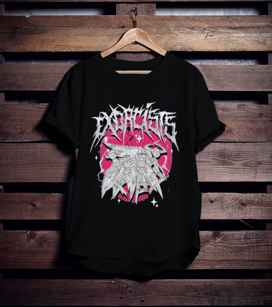 Exorcist Hazbin Hotel Metal Style Adam Lute T-Shirt