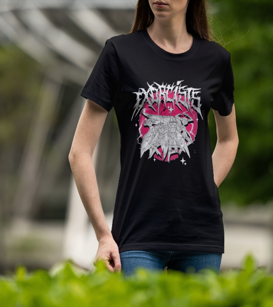 Exorcist Hazbin Hotel Metal Style Adam Lute T-Shirt