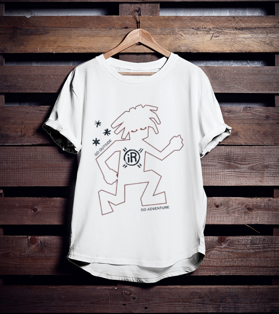 IR Go Outside And Go Adventure Outdoor Lifestyle Rugged Figure T-Shirt