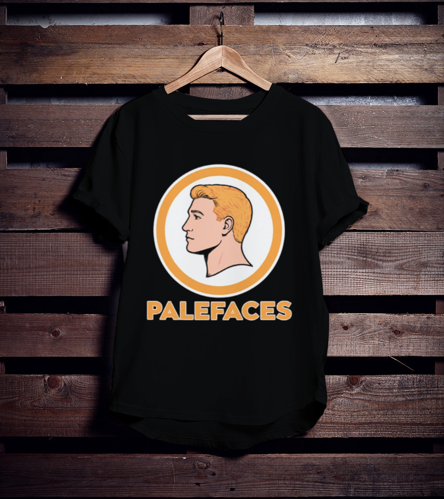 Caucasians Palefaces Orange Circle T-Shirt