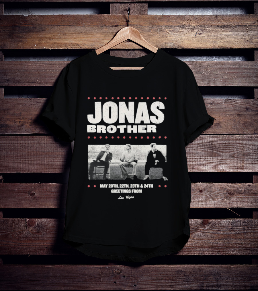 Jonas Brothers Greetings From Las Vegas May 20th 22nd 23rd 24th Concert T-Shirt